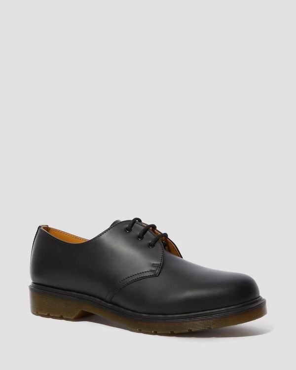 Dr Martens Dámské Polobotky 1461 Plain Welt Smooth Černé, CZ-403985